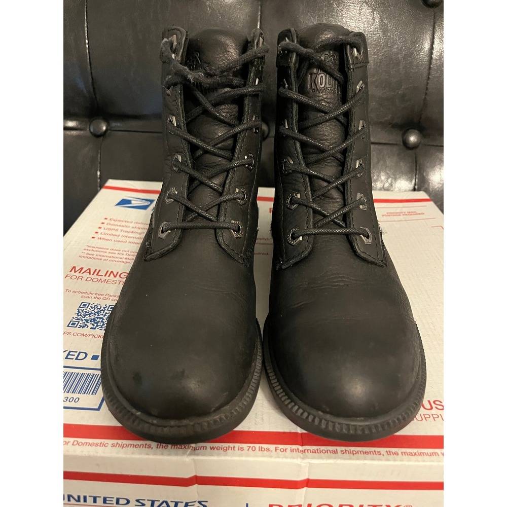 Kodiak Alma Black Waterproof Leather Lace Up Boots - Picture 2 of 8